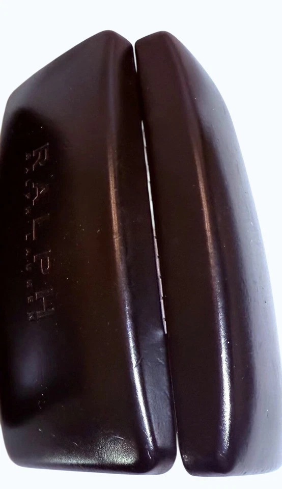 Ralph Lauren Cuero Marrón Gafas Gafas Gafas Estuche Rígido Con Interior Suave Foto 2 de 4