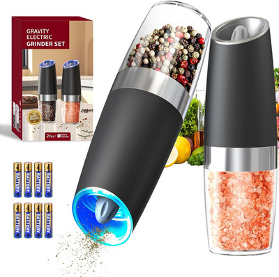 Gravity Electric Salt Pepper Grinder Set Automatic Salt and Pepper Grinder Set
