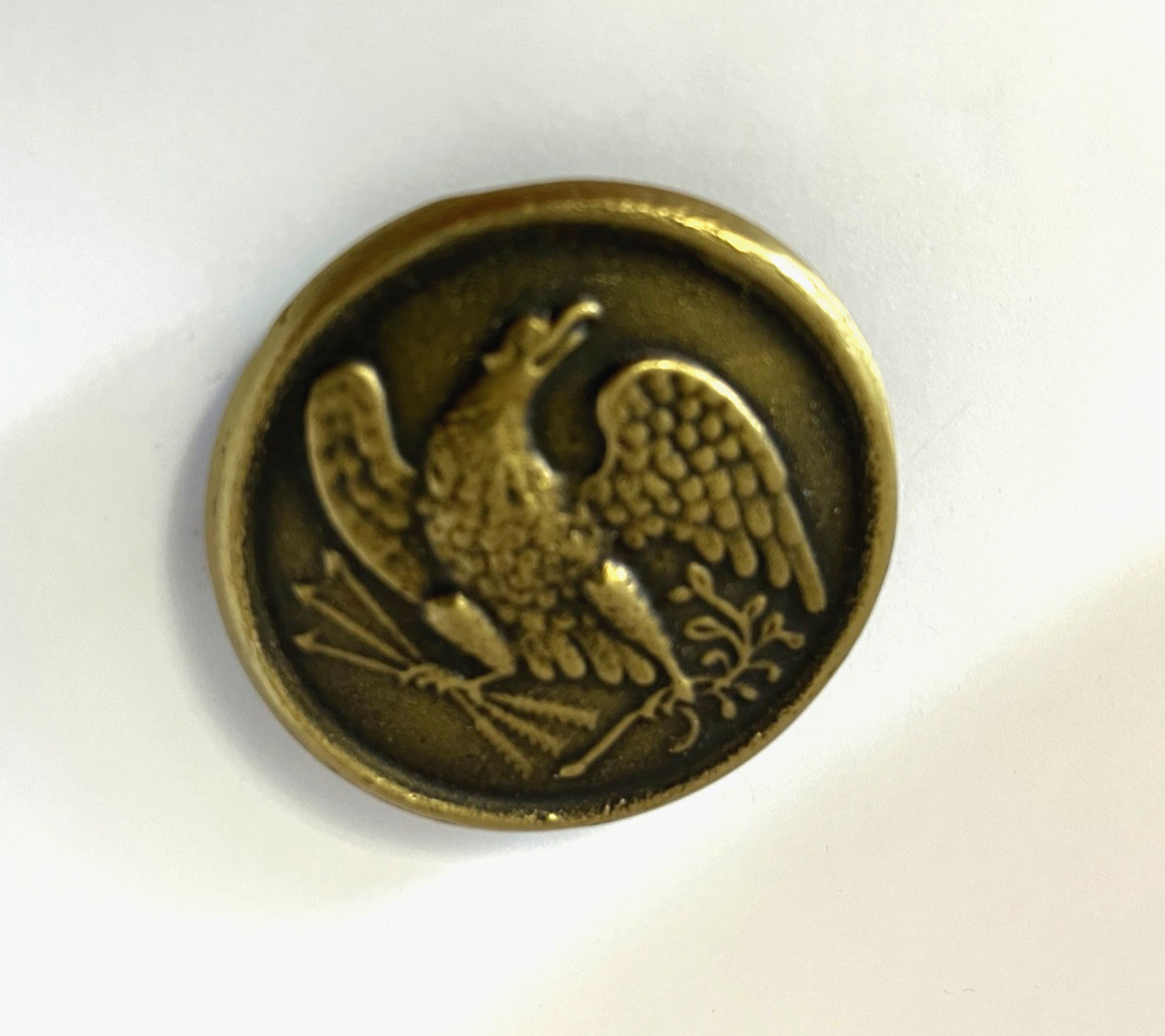 Eagle Breast 1839 Used During Civil War Very Rare Reproduction Made as A Buckle