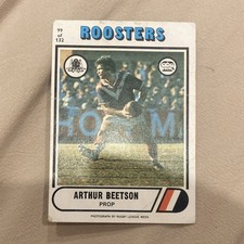 1976 Scanlens  Rugby League Card Arthur Beetson Sydney Roosters Base