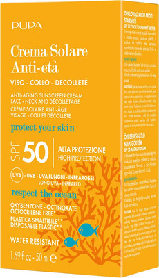 PUPA Anti-Aging Sonnenschutz Creme SPF50 50 ml