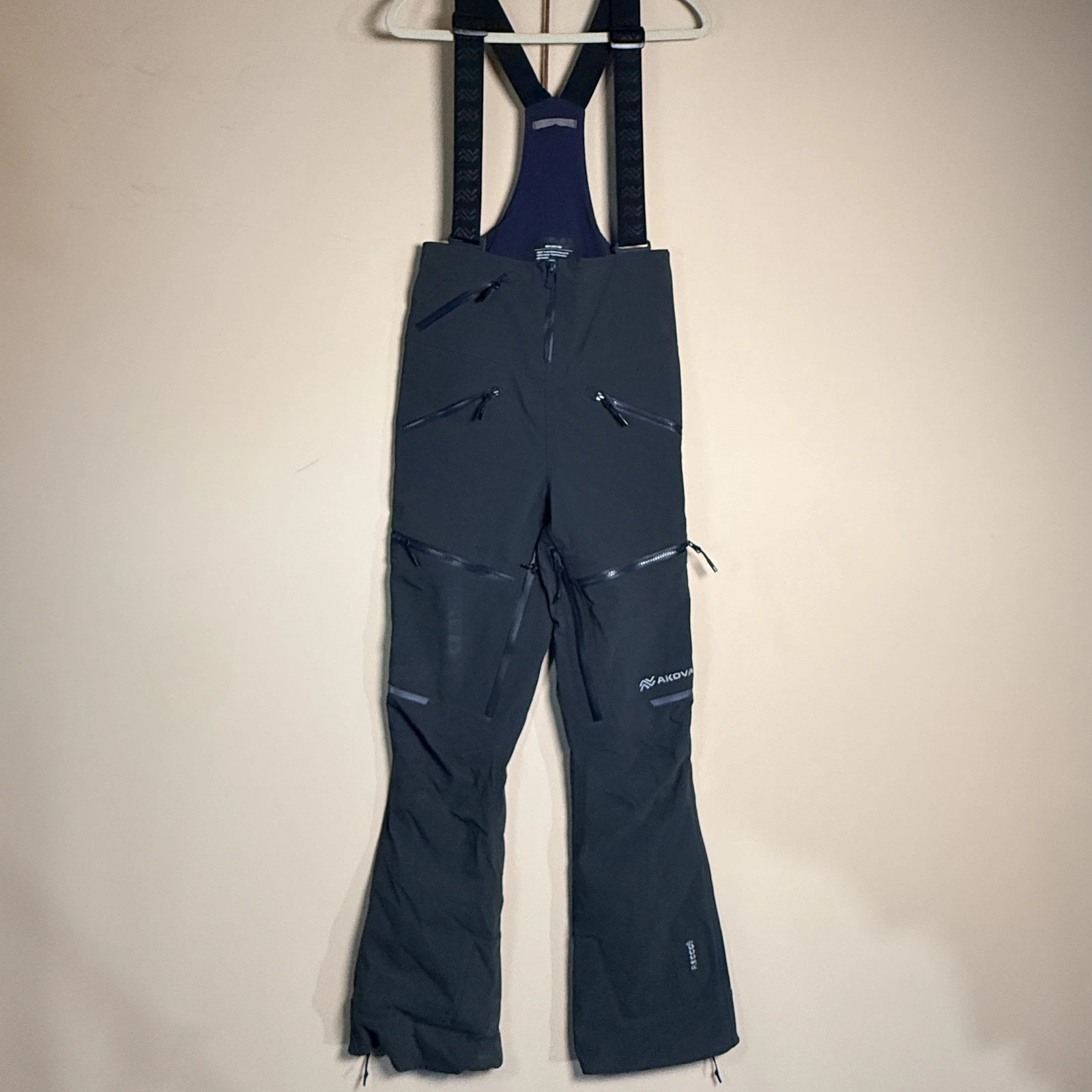 Akova Recco Soft Shell Snow Bib Overalls Pants Forge Grey Men's Medium M