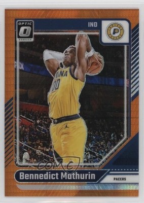 2024 Panini Donruss Optic Orange Hyper Prizm 33/299 Bennedict Mathurin #163 1ay2