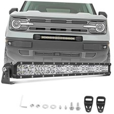 Light Bar, 20000LM Slim LED Light Bar Spot Flood Combo Beam Off 20 Inch White