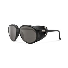 SunCloud Glacier Sunglasses Matte Black Frame, Polarized Gray Lens New