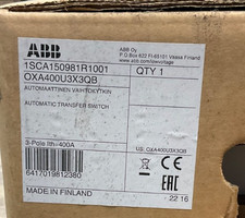 ABB OXA400U3X3QB TruONE AUTO TRANSFER SWITCH 400 A 3P 1SCA150981R1001 NEW