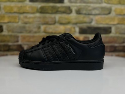 Mens Size 9 - Adidas Superstar II Leather Shoes Core Triple Black JG6344 |  eBay