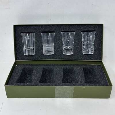 Christofle Mix of 4 Vodka Shot Glasses in Gift Box 79-00-440 Made in France (42)