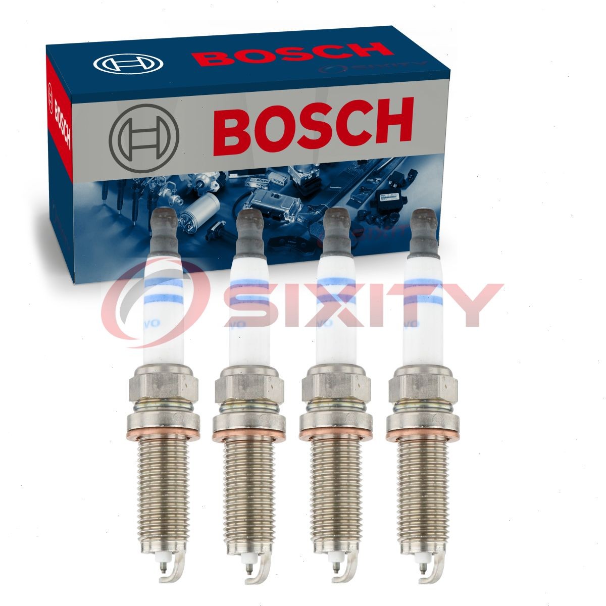 4 pc Bosch EVO Spark Plugs for 2018-2020 Land Rover Range Rover Evoque 2.0L qn