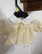 Mayfair Girls Yellow/White Floral Lace Dress w/ Embroidered Collar 3-6 Months