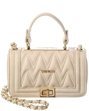 Valentino By Mario Valentino Beatriz Diamond Leather Shoulder Bag Women's White