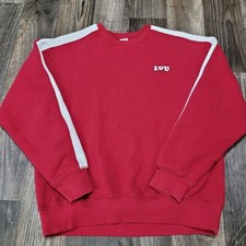 Pink Victoria's Secret Women's Size Small Red Sweatshirt I Love You Logo