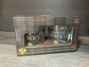 New Outlander 2  Drinking Glasses Jamie Fraser Memorabilia Great Gift