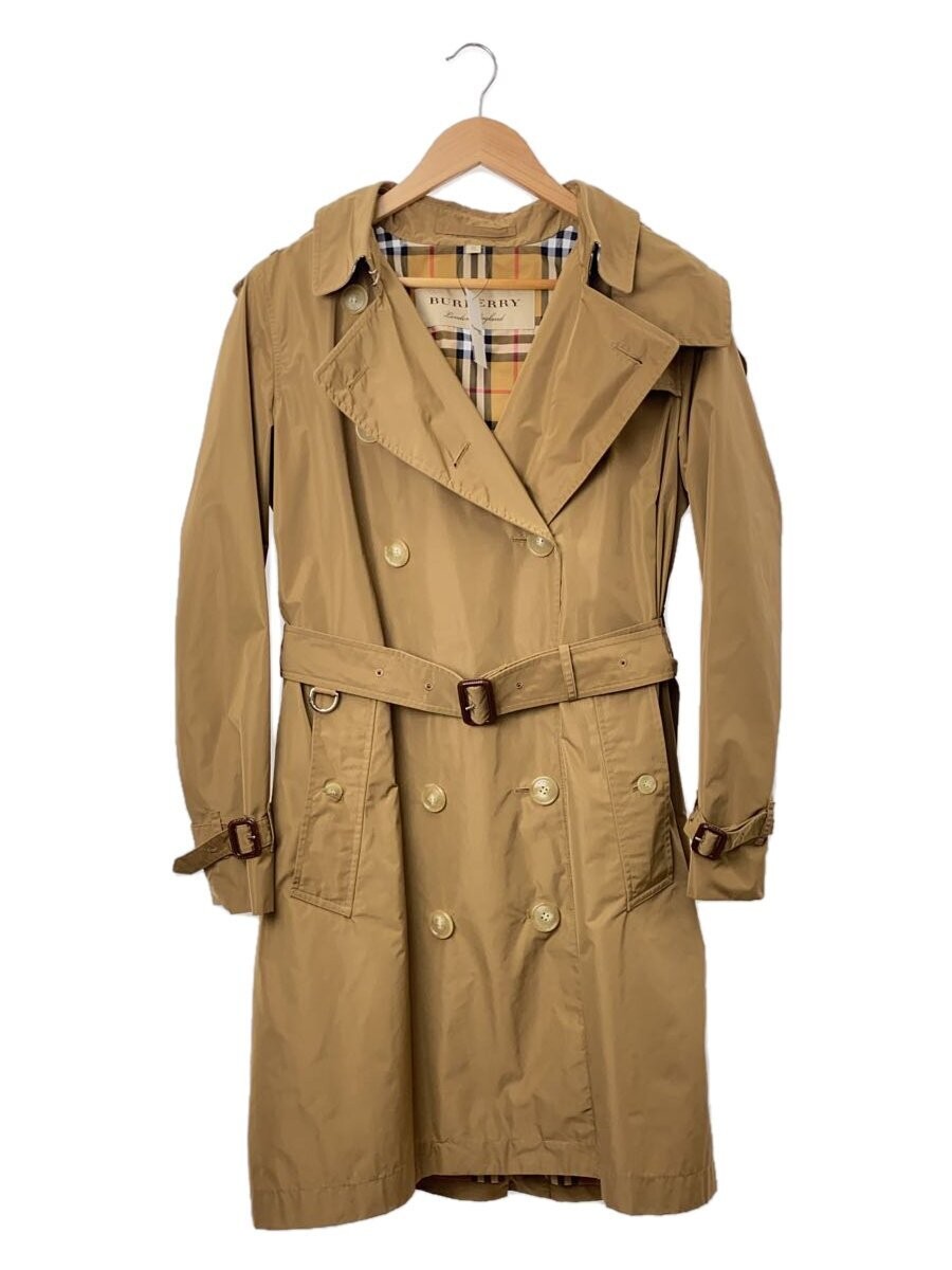 Burberry 19SS Camel Polyester Womens Trench Coat Size 40 #EG ZHA