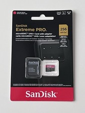 SanDisk Extreme PLUS 256GB - Scheda di memoria Micro SDXC (NUOVA DI ZECCA)