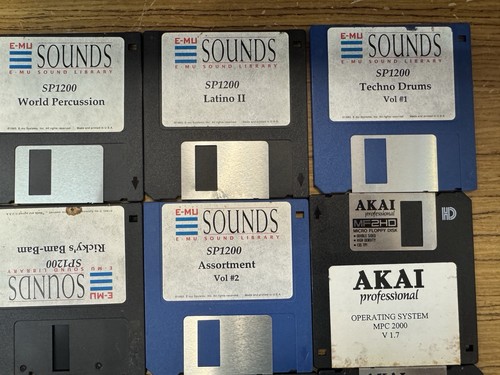 Lot 19 Vintage E-MU SP1200 & AKAI MPC2000 Floppy Disks Original Sound Library - Bild 3 von 5