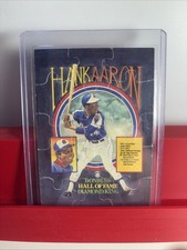 1986 Donruss Hall Of Fame Hank Aaron Complete Mini Puzzle - *Near Mint*