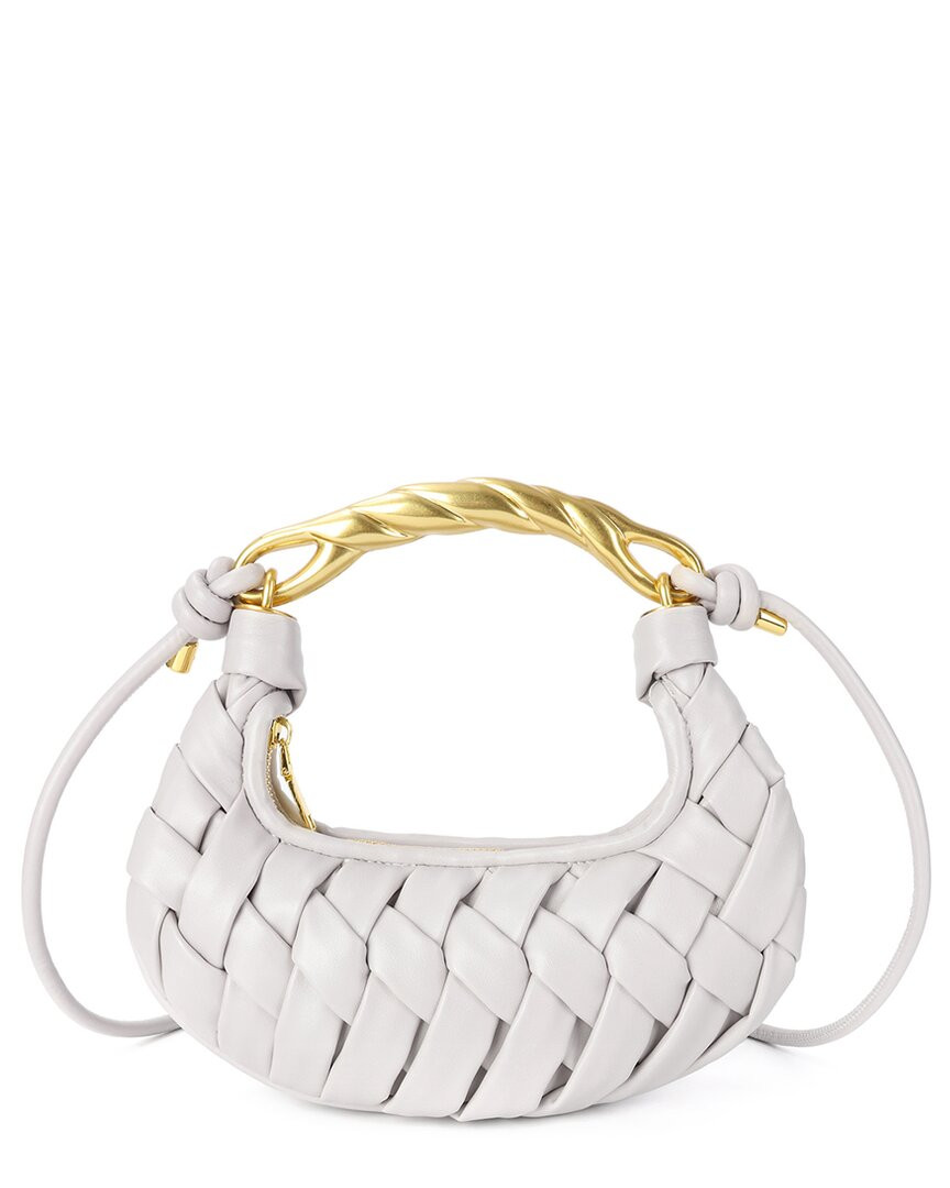 Женское кожаное кроссбоди ручной работы Tiffany - Fred Paris белого цвета