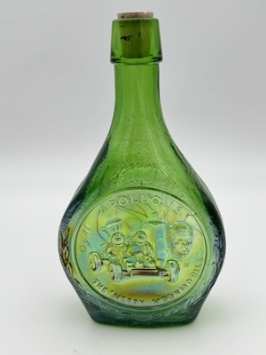 Vintage Wheaton Apollo 15 The Merry Moon Mobile W71 Green Glass Collector Bottle