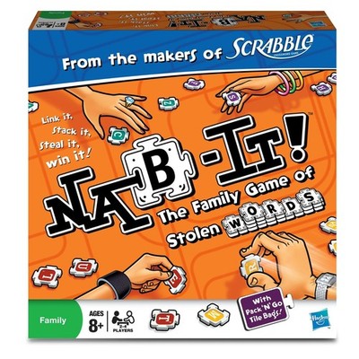 Hasbro Nab It Game Word Games Crossword Games Family Games