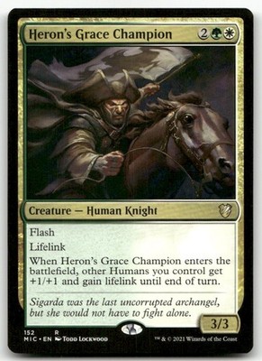 Heron's Grace Champion #152 (LP) Midnight Hunt MIC Magic MTG