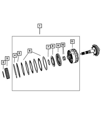 Genuine Mopar Low Clutch Retainer Seal Ring 5078800AB