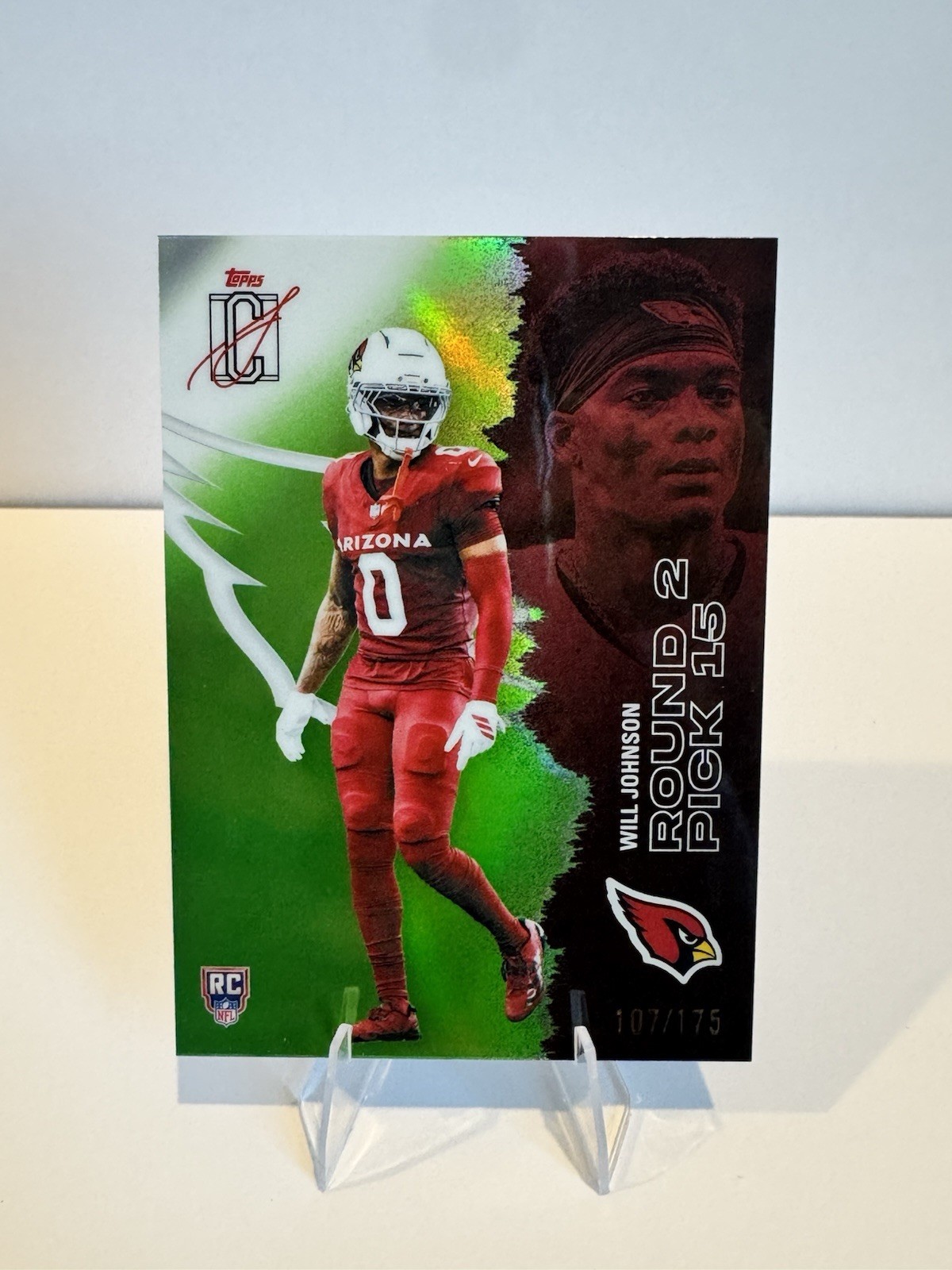Topps 2025 Signature Class Will Johnson Rookie #135 Arizona Cardinals RC 107/175