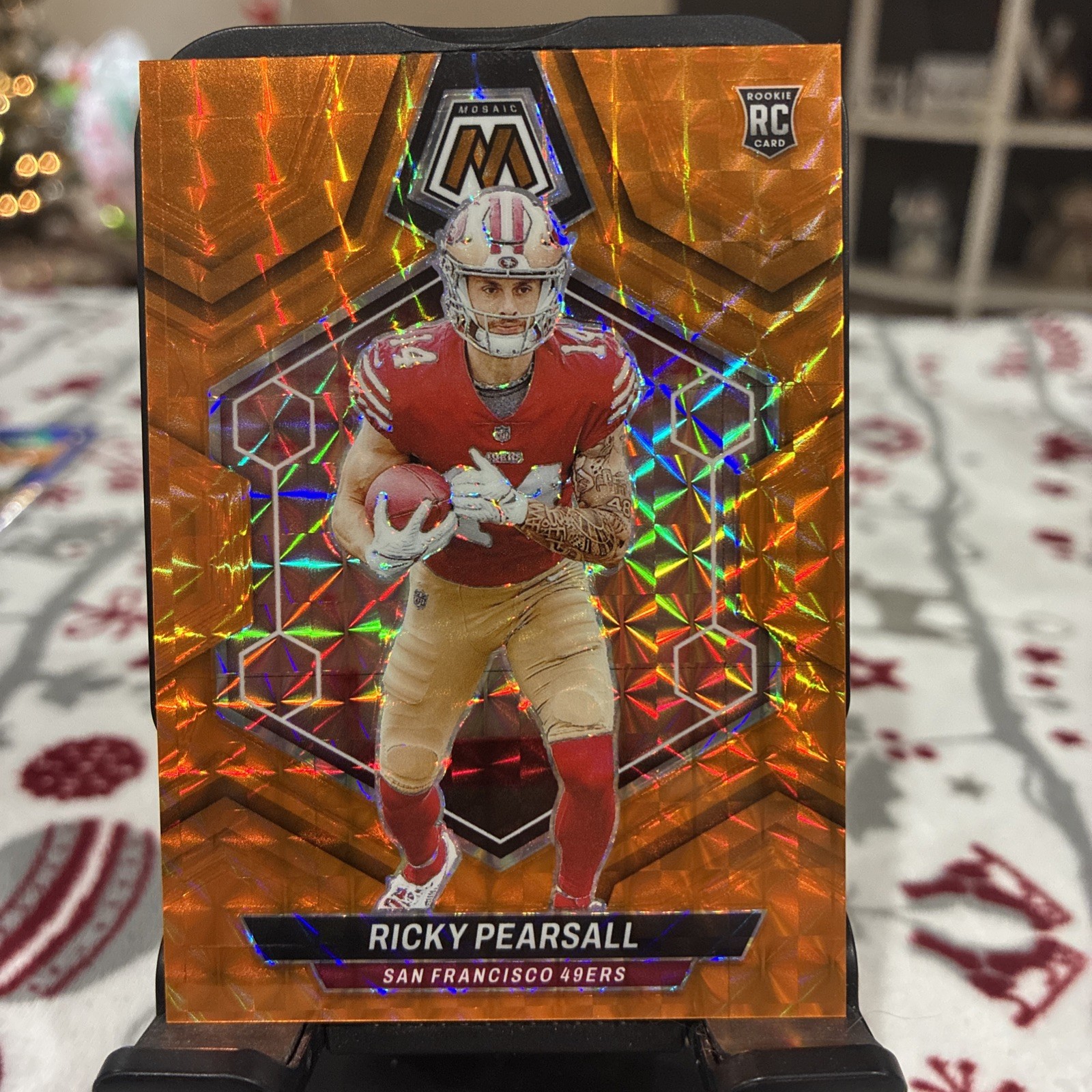 2024 Panini Mosaic - Rookies Ricky Pearsall #331 Orange Mosaic Prizm /199 (RC)