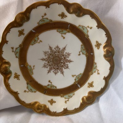 Beautiful Antique Blakeman & Henderser Limoges  8 3/4 inch Plate (x3 avail $75)