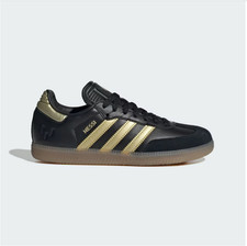 Adidas Samba x Messi J Black/Gold Metallic/Gum Big Kid's Juniors JR6349