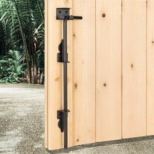 Heavy Duty Wrought Iron Cane Bolt Gate Drop Rod Ground Latch Shed Doors Stopper