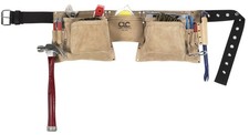 Custom Leathercraft 527X Heavy Duty Suede Work Apron - Cream White