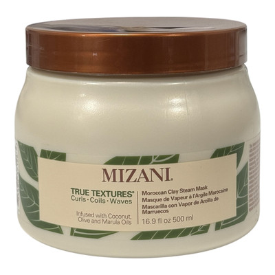 Mizani True Textures Clay Mask Conditioner w/ Coconut Oil For Curly Hair 16.9 Oz