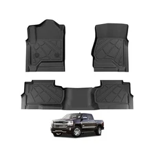 3D Floor Liners, Protect Your Vehicle’s Interior, Silverado/Sierra Compatible