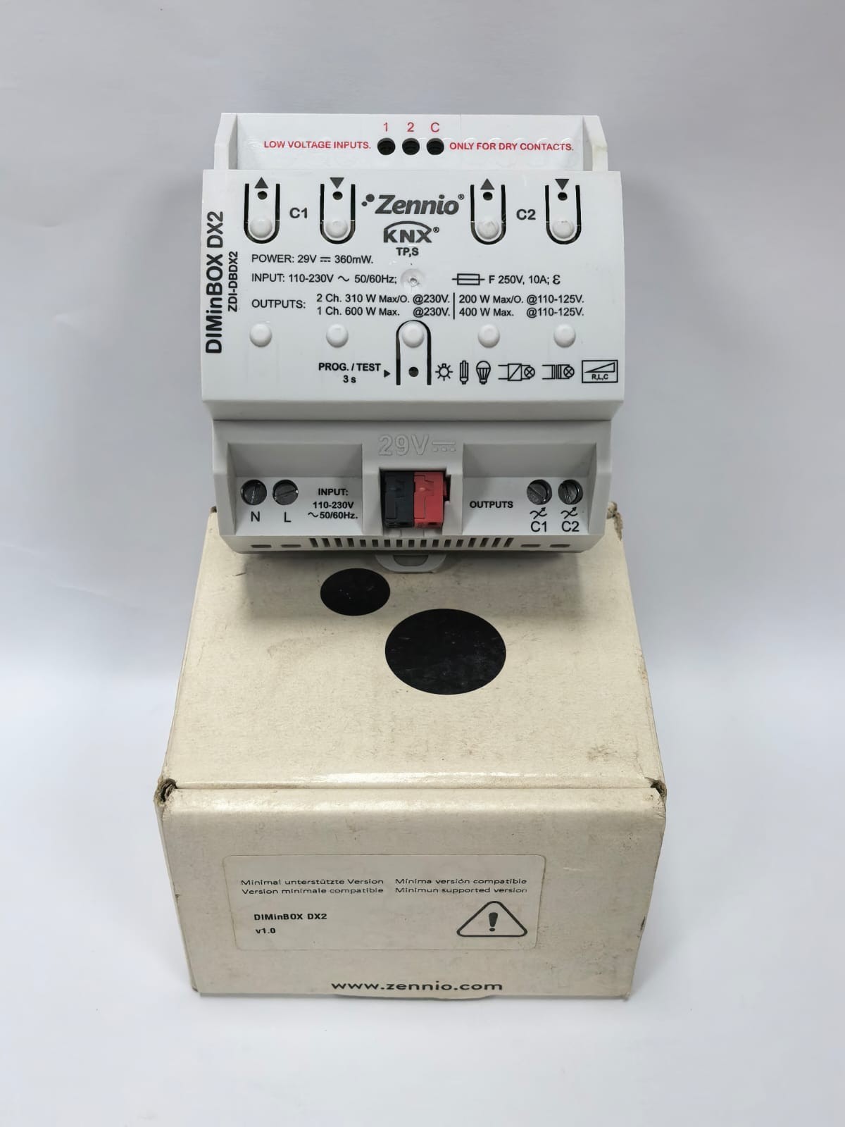 ZENNIO ZDI-DBDX2 ZENNIO DIMINBOX DX2 UNIVERSAL DIMMER ACTUATOR ZDI-DBDX2 1