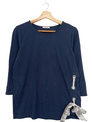 ORSAY Longsleeve Damen Shirt Gr. DE 40 blau Casual-Look