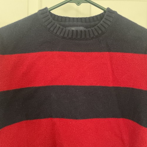 Gap Kids Boys Toddler Boys Cable Knit Sweater Striped Navy Blue Red Nautical - Picture 2 of 3