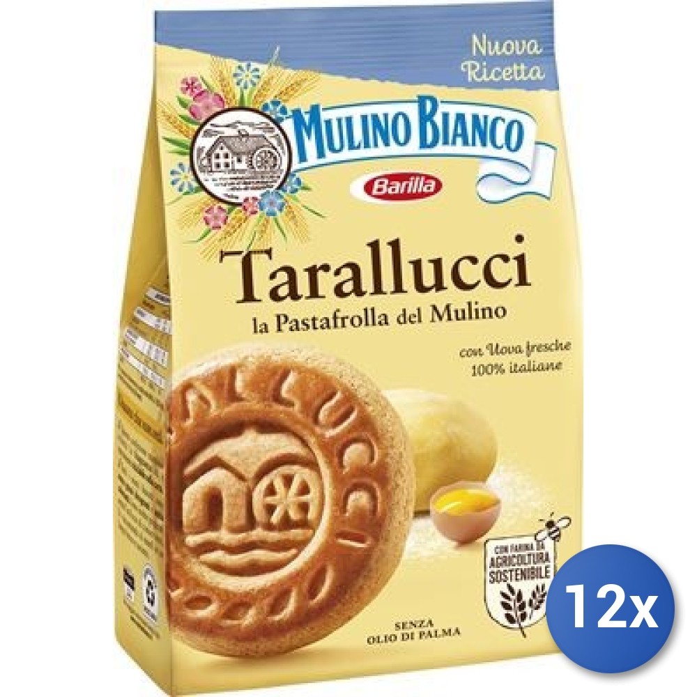 12X Multipack Mulino Bianco Cookies Tarallucci Gr 350