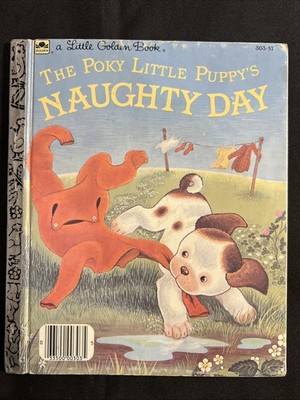 Vtg A Little Golden Book The Poky Little Puppy s Naughty Day 1985 303-57 #4989