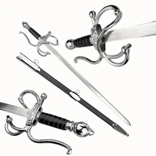 Medieval Rapier Sword Renaissance Spanish Fencing El Cid Sword w Scabbard