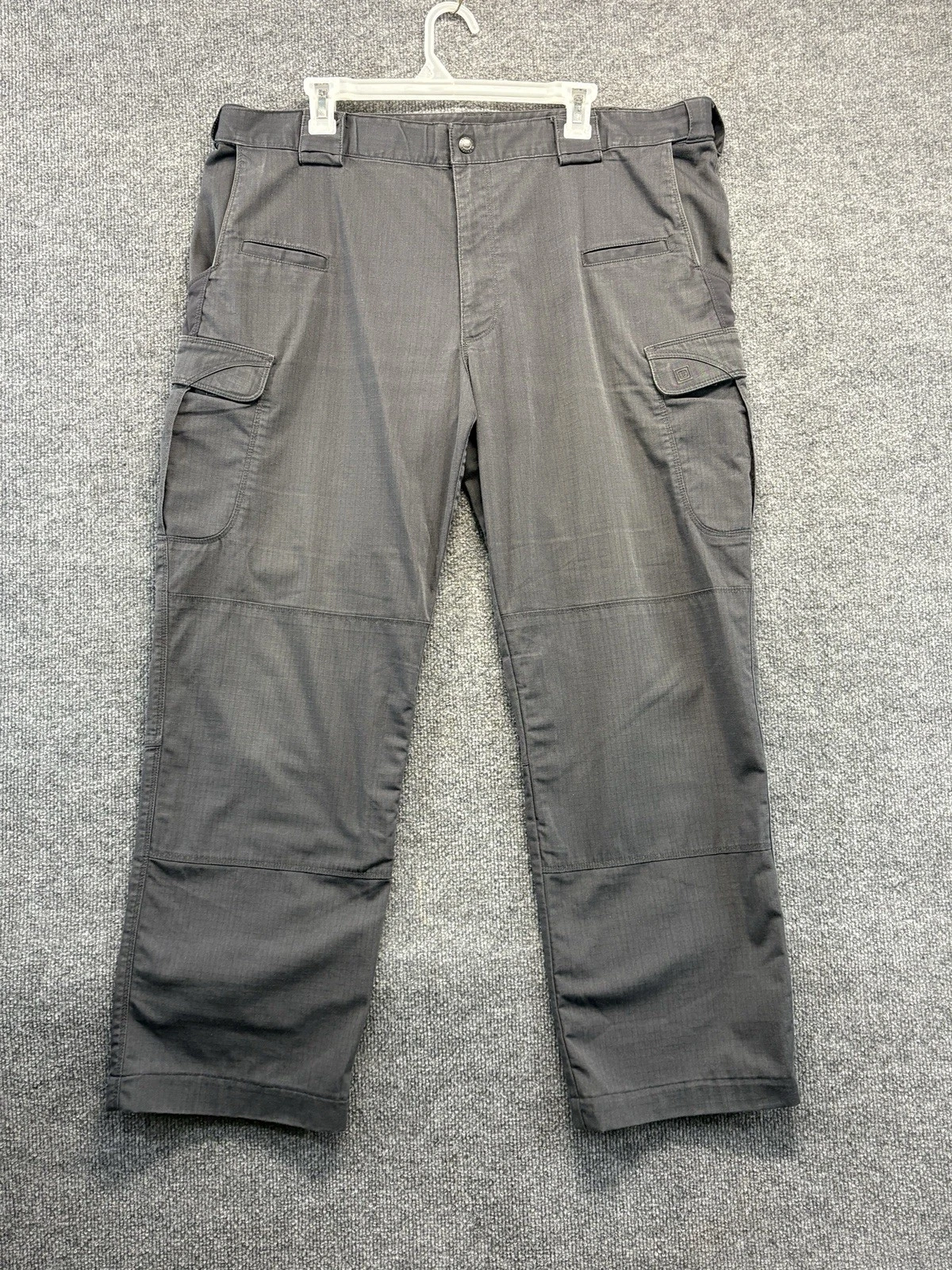5.11 Tactical Pants Men 40x29 Gray Straight Ripstop Fabric Cargo Pockets