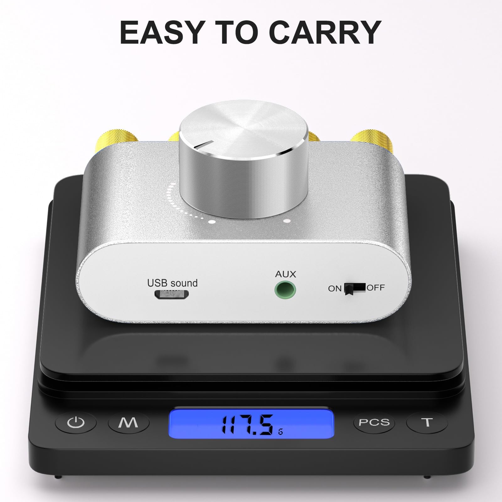 Facmogu F900S 160W Bluetooth 5.0 Mini Amplifier, 80Wx2 2.0CH Audio Power Ampl...