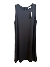 LOFT NEW sleeveless black shift dress Small