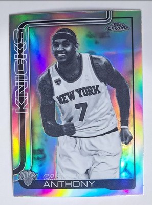 2025-26 Topps Chrome *CARMELO ANTHONY* Base Negative Refractor SP #248 Knicks MT