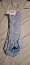 Disney Stitch Slipers Blue Socks for Ladies
