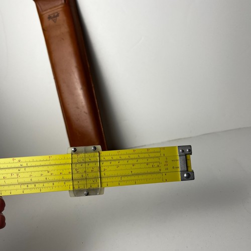 Vintage Pickett Slide Rule Model N1010-ES Trig With Case Original - Foto 5 di 10