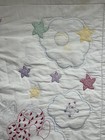 Vintage Handmade Hand Quilted Embroidered Baby Quilt 37x56 baby  #918 — photo 7