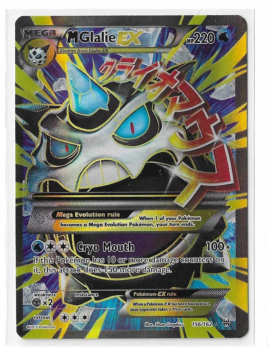 M Glalie EX 156/162 Breakthrough XY Full Art FA Ultra Rare Pokemon
