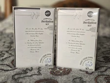 WILTON INVITATION Cards Kit 80 Sets - Print Your Own Invites Parties/showers