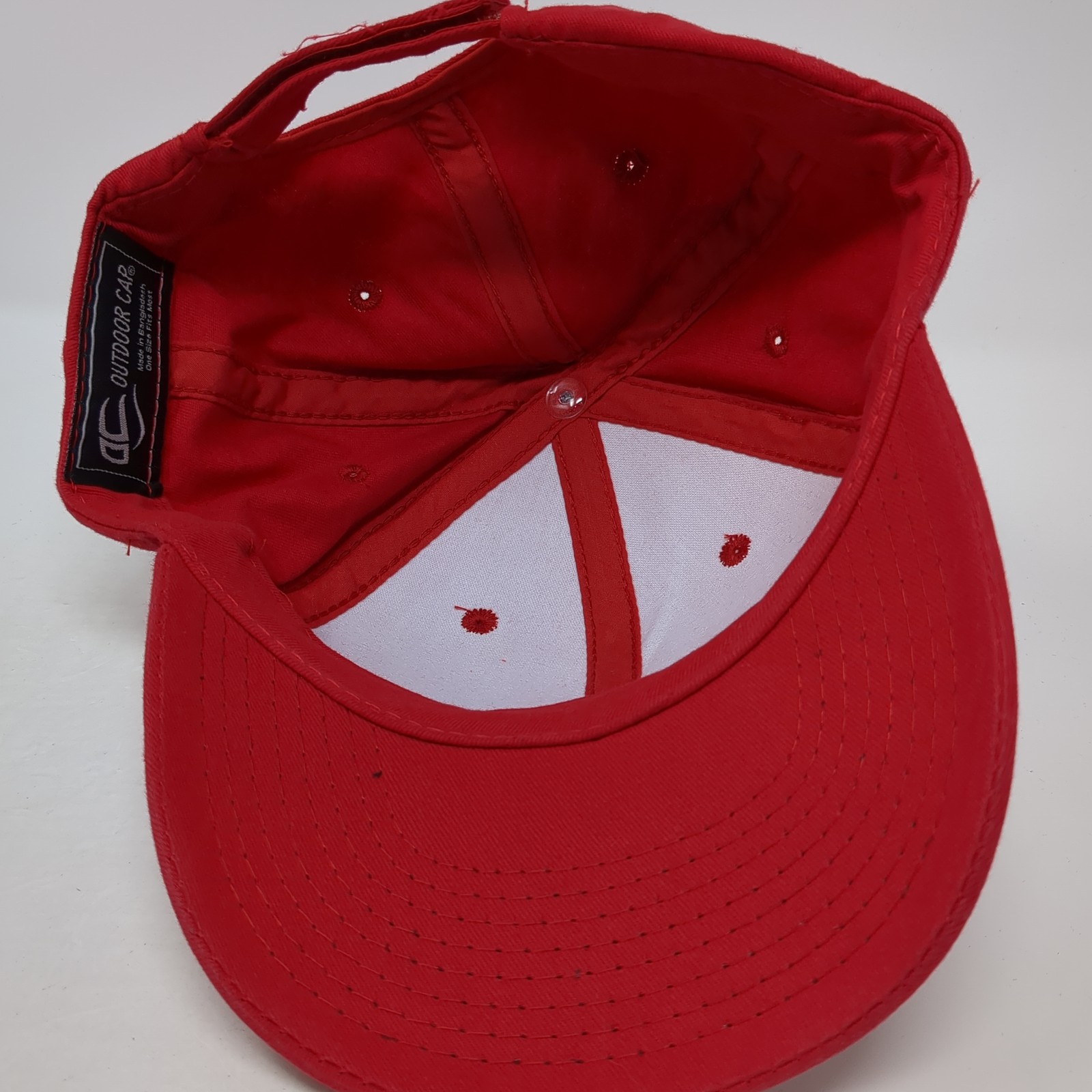Outdoor Cap Strapback Hat Solid Red One Size Adju… - image 7